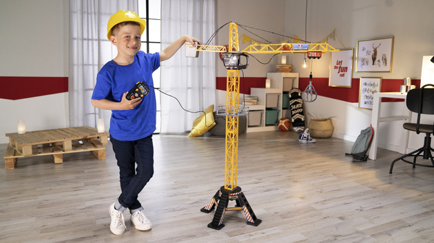 Mega Crane Lůďa Jeřáb se zvukovým dálkovým ovládáním 120 cm + dálkové ovládání
