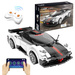 CaDA Construction Blocks Dálkově ovládané sportovní auto Z-Wind White 258 dílků RC závodní auto