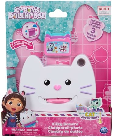 Gabby's Dollhouse Kitty White Toy Cat Camera Spin Master