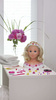 Velká hlava Hair Styling Doll Kadeřník Princezna Coralia Princezna Coralie + make-up paleta pro děti
