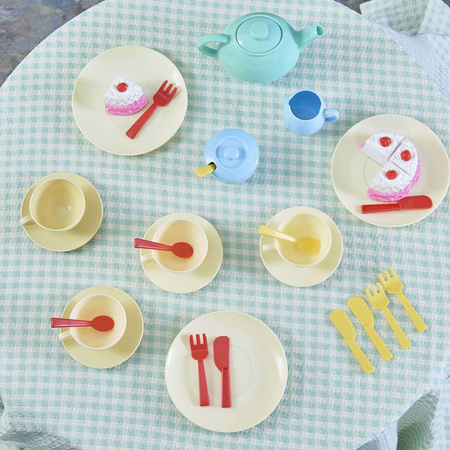 Čajová souprava šálek kávy koláče pro děti 36 položek