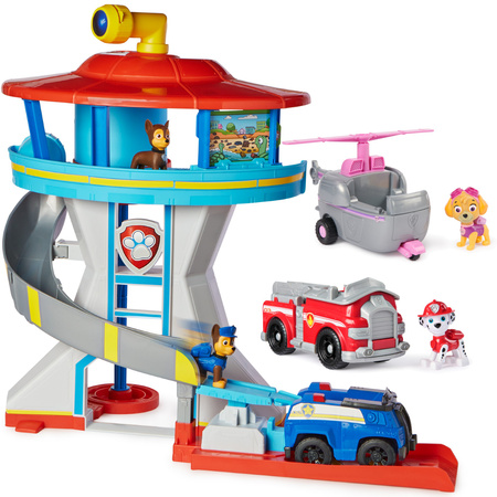 Paw Patrol Velký Věž s figurkami policejního vozidla + příslušenství