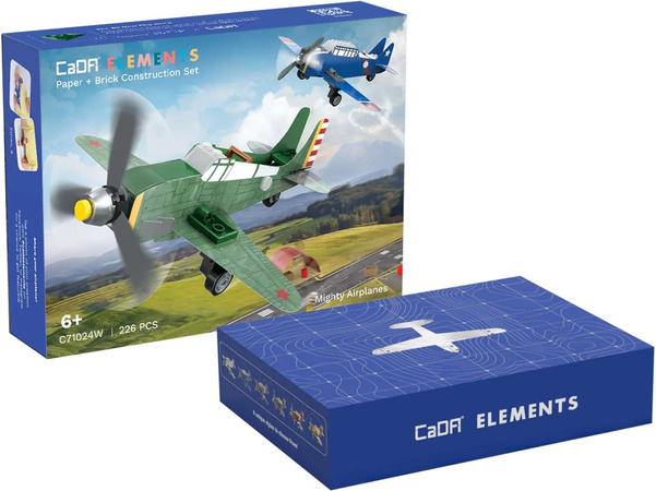 CaDA stavebnice Mighty papír a cihly letadla sada 226 kusů