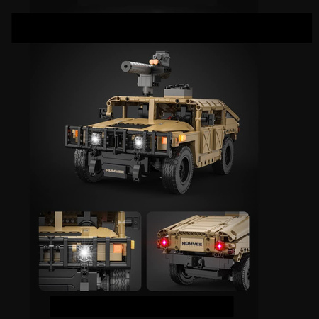 CaDA Building Blocks Dálkově ovládaný vojenský terénní automobil Humvee 628 RC dílků