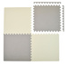 Humbi Foam Puzzle Pěnová podložka 62x62x1 cm 4 ks Cream Grey