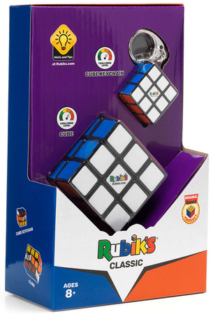 Originální Rubikova kostka Rubik's Classic (kostka + klíčenka)