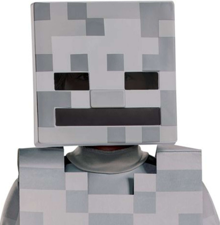 Minecraft Halloweenský kostým, karnevalový kostým Kostlivec Bílý kostlivec 127-136 cm (7-8 let)