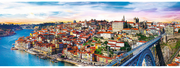 Puzzle Porto Portugalsko panorama 500 prvků Trefl