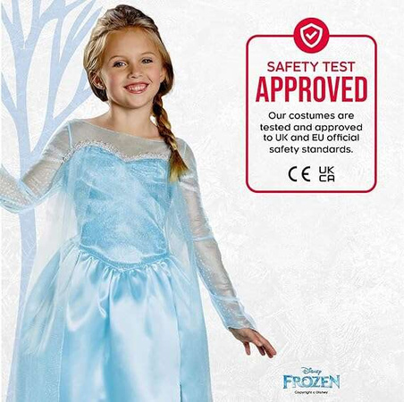Disney Ledové království kostým, karnevalový kostým Elsa 94-109 cm (3-4 roky)