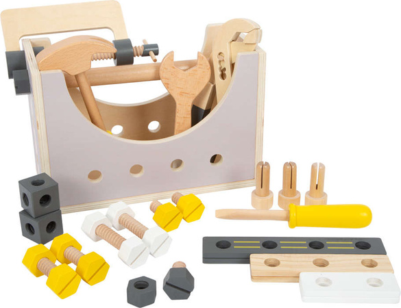 Dřevěná skříňka na nářadí 24 položek