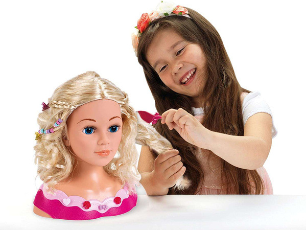 Velká hlava Hair Styling Doll Kadeřník Princezna Coralia Princezna Coralie + make-up paleta pro děti