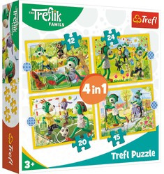 Trefl Puzzle 4v1 Společná zábava Treflíků