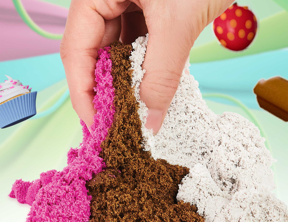 Zmrzlinový kinetický písek Kinetic Sand Voňavé zmrzlinové pochoutky Zmrzlinový obchod 3 vůně Spin Master