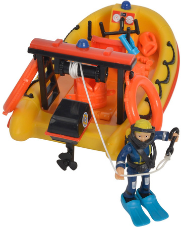 Požárník Sam Záchranný člun Neptun + figurka Penny + příslušenství