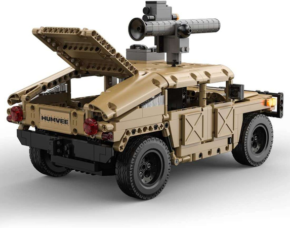 CaDA Building Blocks Dálkově ovládaný vojenský terénní automobil Humvee 628 RC dílků