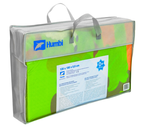 Humbi Oboustranná skládací výuková podložka z pěnového XPE 120x180x1cm Žirafy, Miarka, Medvídci, Lišky, Sárinky