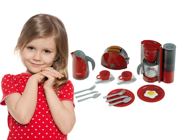 Velký snídaňový set Bosch topinkovač a konvice pro děti Klein 9564