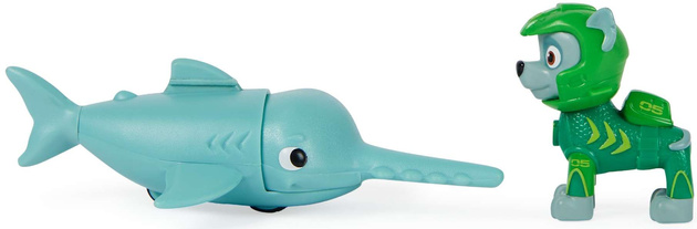 Tlapková patrola Sada figurek Aqua Pups Rocky a Sawfish