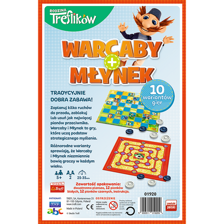 Hra Treflíci Checkers + Grinder game set 01920 Trefl