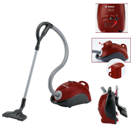 KLEIN Dětský vysavač BOSCH červený bordó