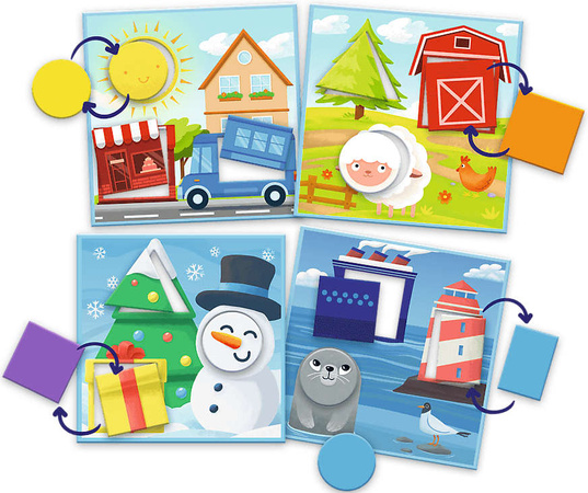 Trefl ABC skládačka pro batolata Barvy a tvary