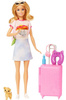Klasická sada pro panenky Barbie Malibu na cestách + příslušenství