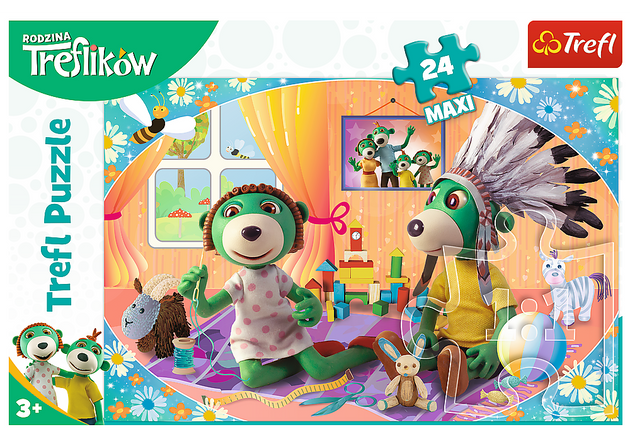 Trefl 14319 Puzzle 24 Maxi Treflik Family
