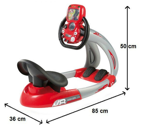 Simulátor auta Smoby V8 pro děti s pohyblivými pedály