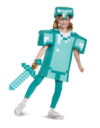Diamantový meč Minecraft 51 cm pro karnevalový kostým