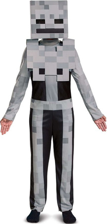 Minecraft Halloweenský kostým, karnevalový kostým Kostlivec Bílý kostlivec 137-149 cm (10-12 let)