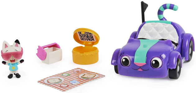 Gabby's Dollhouse Pandy Picnic Car + příslušenství Gabby's Dollhouse Pandy Paws Carlita Spin Master