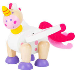 Malá dřevěná figurka jednorožce Luna 8 cm