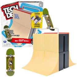 Big Vert Wall ramp fingerboard set + barevný skateboard Tech Deck Spin Master