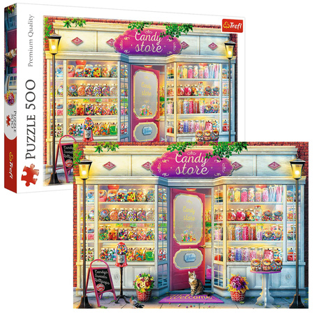 Trefl Puzzle 500 Obchod se sladkostmi