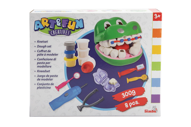 Ciastolina Malý zubař Krokodýl + příslušenství