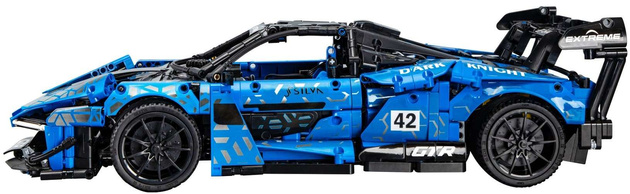 Stavební kostky CaDA modré vozidlo Dark Knight Sports Car GTR 2088 dílků