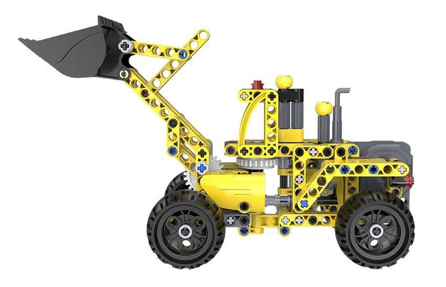 CaDa Technic stavebnice 25 cm žlutá Max pull back 213 dílků