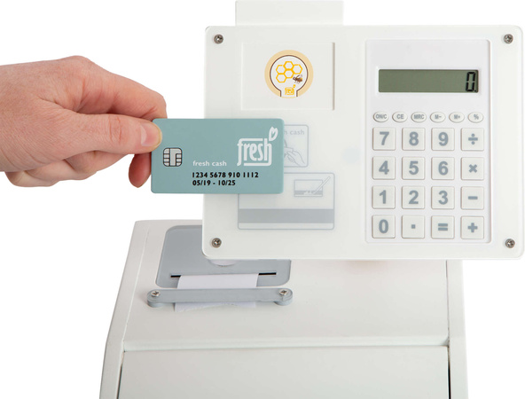 Dřevěná fiskální pokladna s kalkulačkou Small Foot