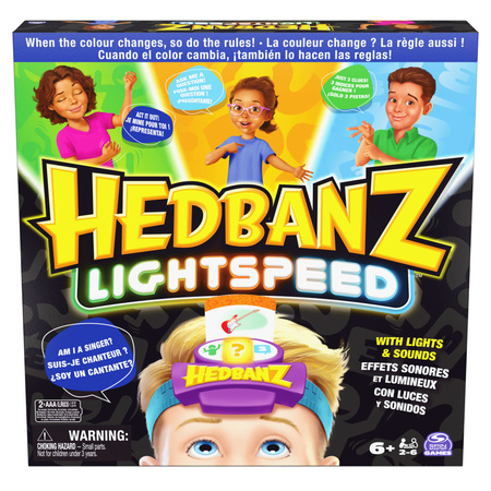 Rodinná párty hra Hedbanz "Kdo jsem?" Lightspeed Edition