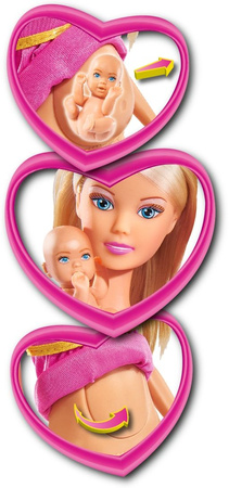 Panenka Simba Steffi těhotná šťastná rodina Kevin Evi