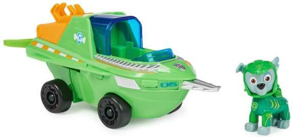 Tlapková patrola 2v1 Rocky Sawfish Aqua Pups sada podvodního vozidla + figurka