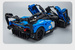Stavební kostky CaDA modré vozidlo Dark Knight Sports Car GTR 2088 dílků