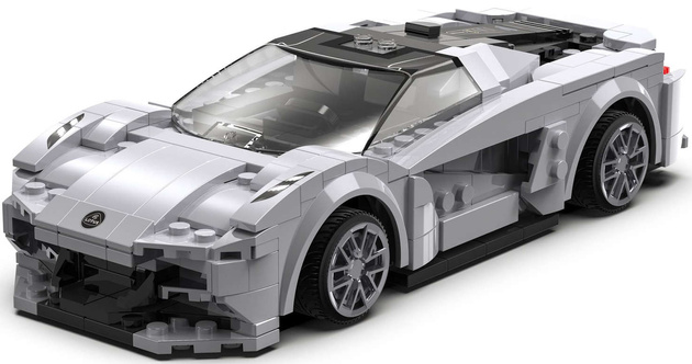 Construction Blocks Remote Controlled Rugged Vehicle + Stickers Lotus Evija Dual Mode 308 pieces CaDA
