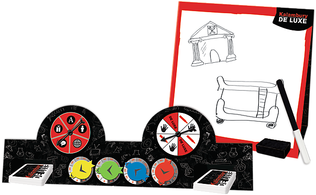 De Luxe Trefl slovní hříčky Ukaž, vylosuj, uhodni Hra na společnost