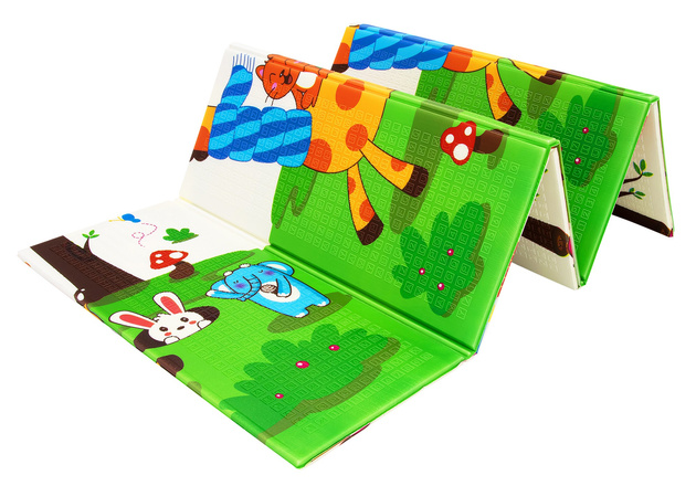 Humbi Oboustranná skládací vzdělávací podložka z pěny XPE 200x180x1