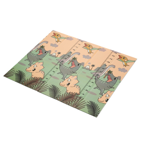 Humbi Tlustá vzdělávací podložka 2 v 1 z pěny XPE 200x180 Dinosauři Zvířata Písmena Spalničky