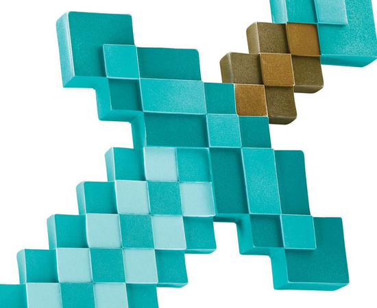 Diamantový meč Minecraft 51 cm pro karnevalový kostým