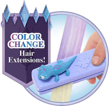 Luxusní princezna Disney Velká hlava pro styling a česání panenky Elsa Ledové království +příslušenství