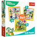Trefl 34850 Puzzle 3v1 Rodina Treflíkových