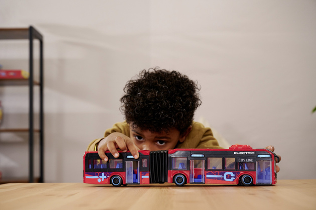 Volvo kloubový autobus 40 cm Vozidlo červená Veřejná doprava